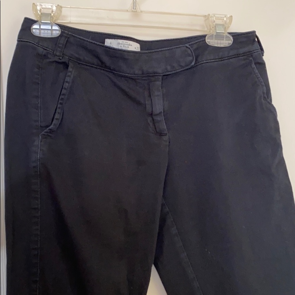 Abercrombie & Fitch navy slim ankle pants  size: 4 - Picture 3 of 11